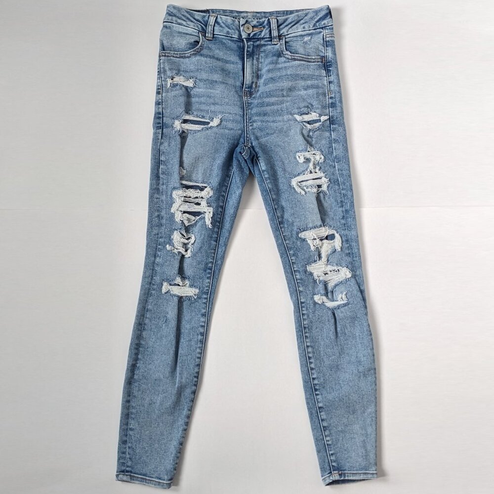 American Eagle Distressed Curvy Jegging 4 *Short